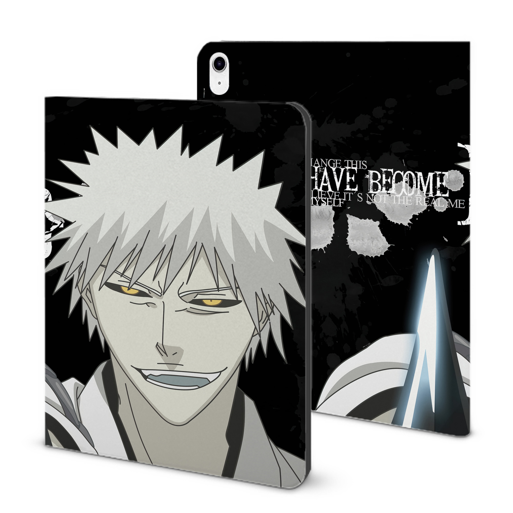 （画像用） ブリーチ BLEACH IPad ケース ブック型 PUレザー TPU 耐衝撃 軽量 薄型 ペン収納なし 全面保護 IPad 各モデル対応